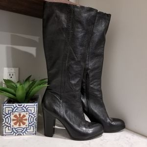 👢 NINE WEST KNEE HIGH LEATHER BOOTS